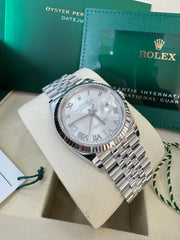 Rolex Datejust 36mm 126234 2026 6&9 Silver Diamond Dial Jubilee